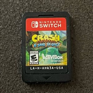 Crash bandicoot N sane trilogy Nintendo switch game